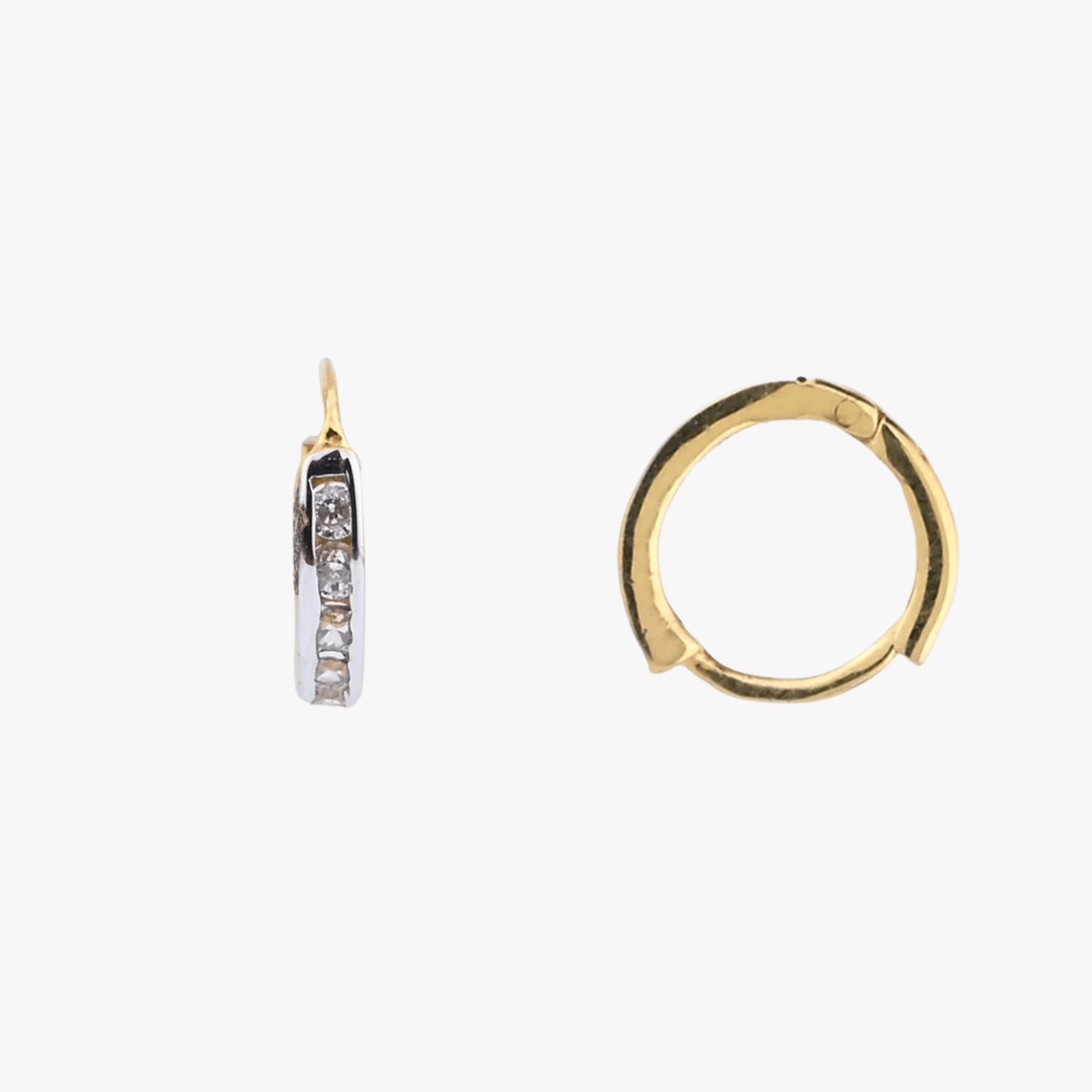 Bali Hoop Earrings in Oxidised Silver Finish (AY_ER_BL_U8 ) - Image 2
