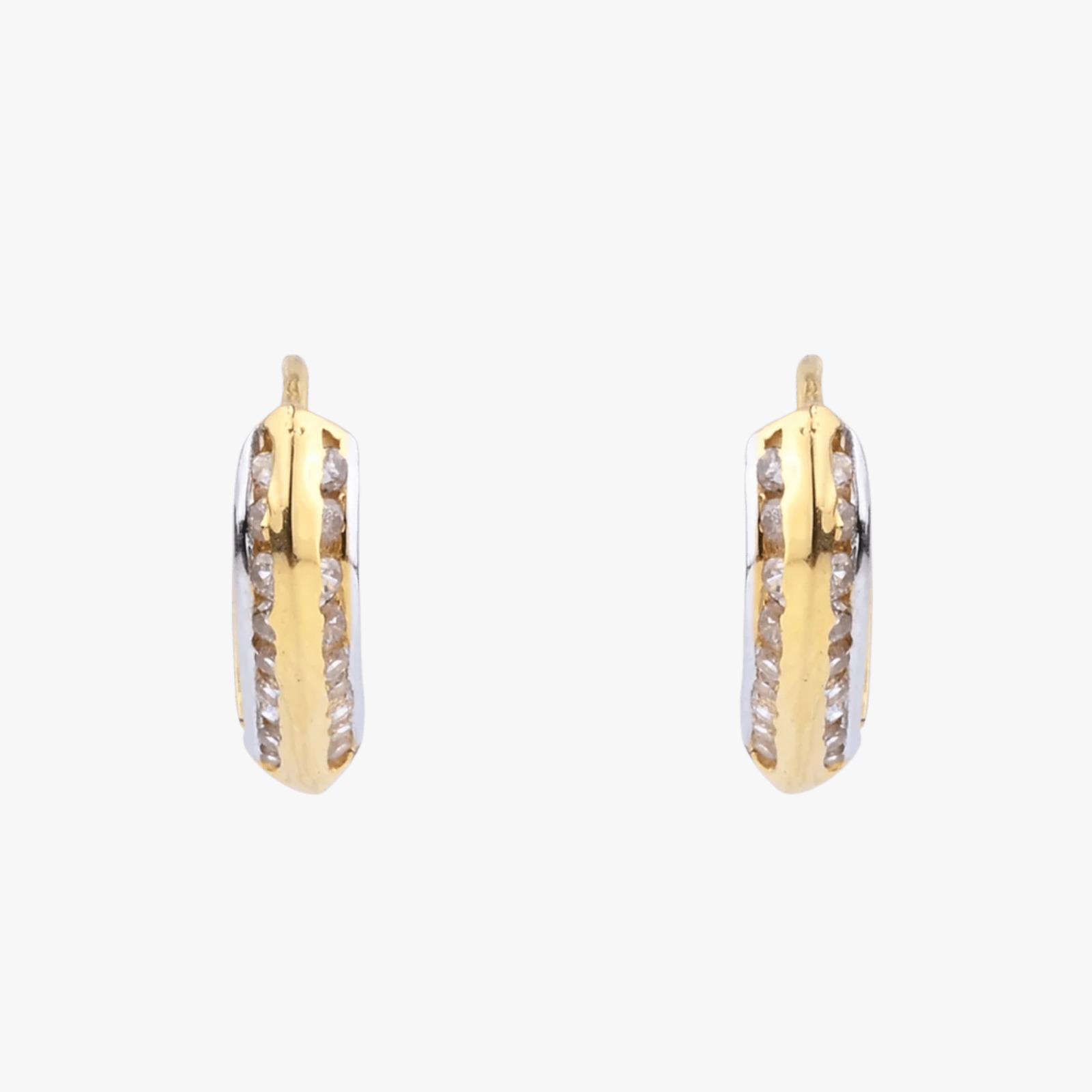 Bali Hoop Earrings in Black Enamel Finish (AY_ER_BL_U5 )