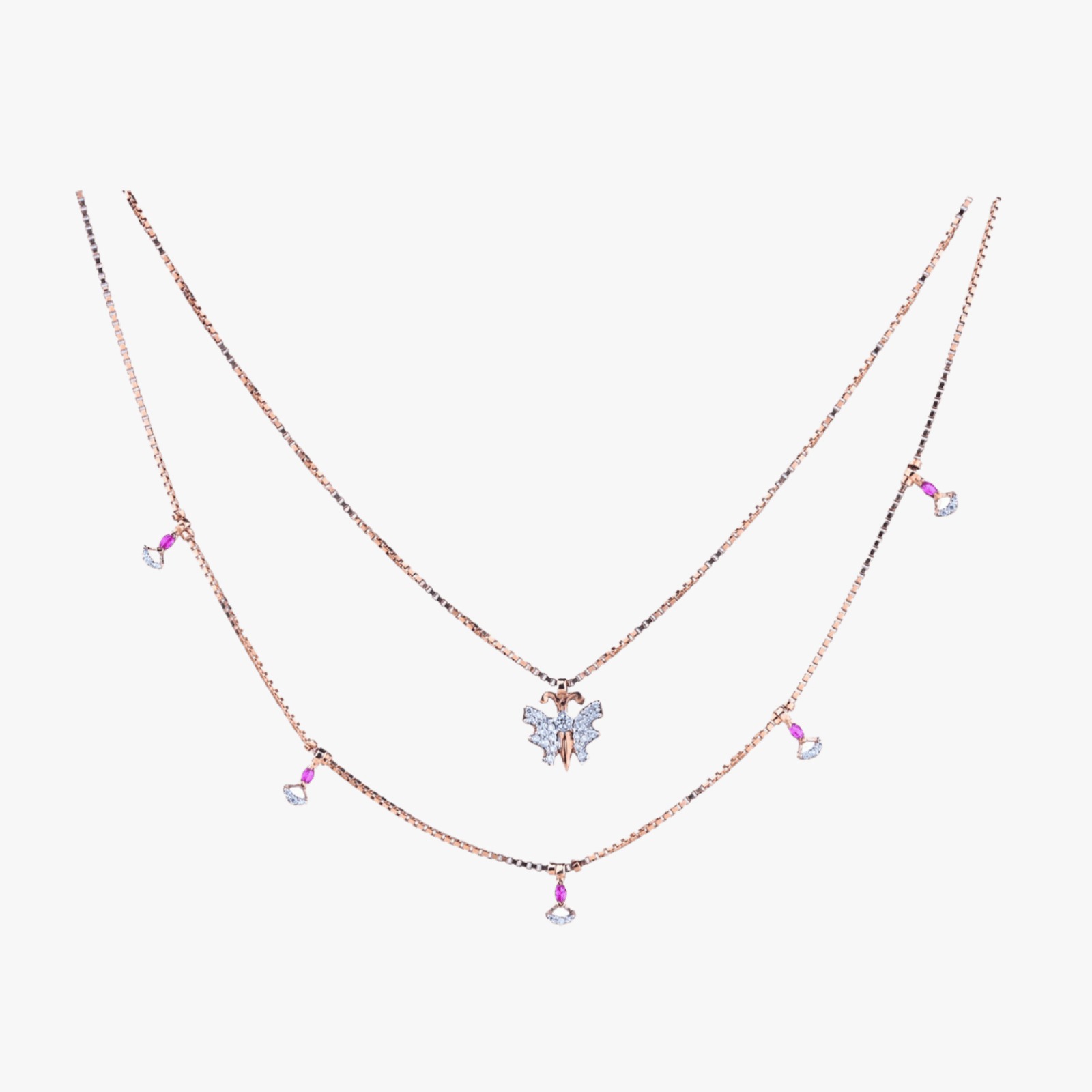 Delicate Charm Gold Necklace – Whimsical Elegance (1/62819) - Image 2
