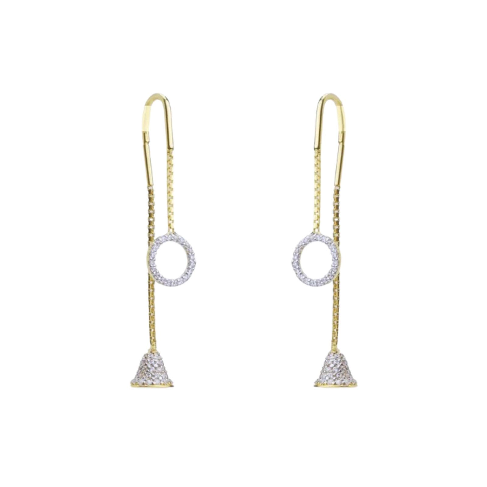 Festive Suidhaga Gold Earrings – Radiant Occasion Wear (1/56479)