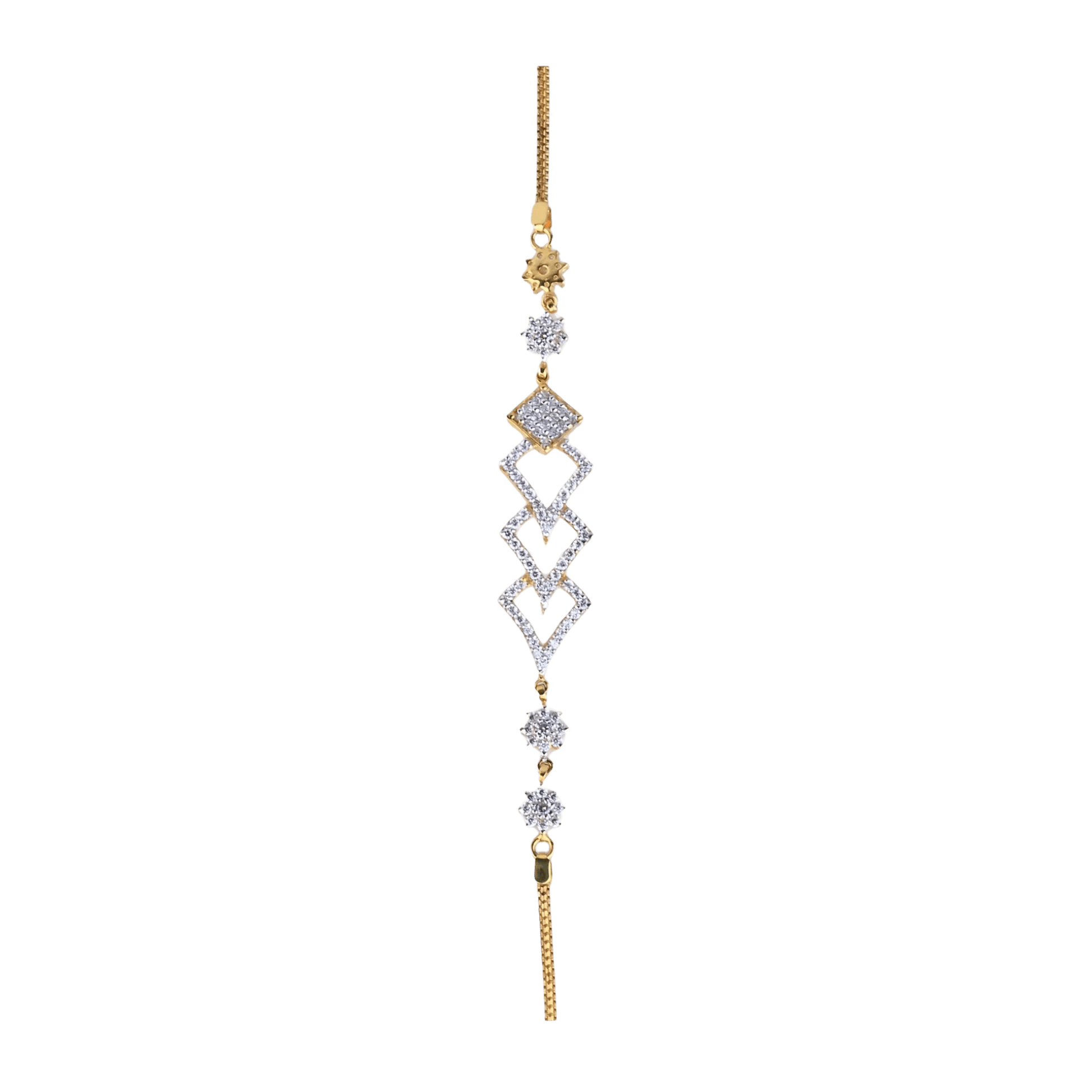 Cubic Diamond Gold Bracelet – Elegant & Minimalist (1/52751) - glitzjewels