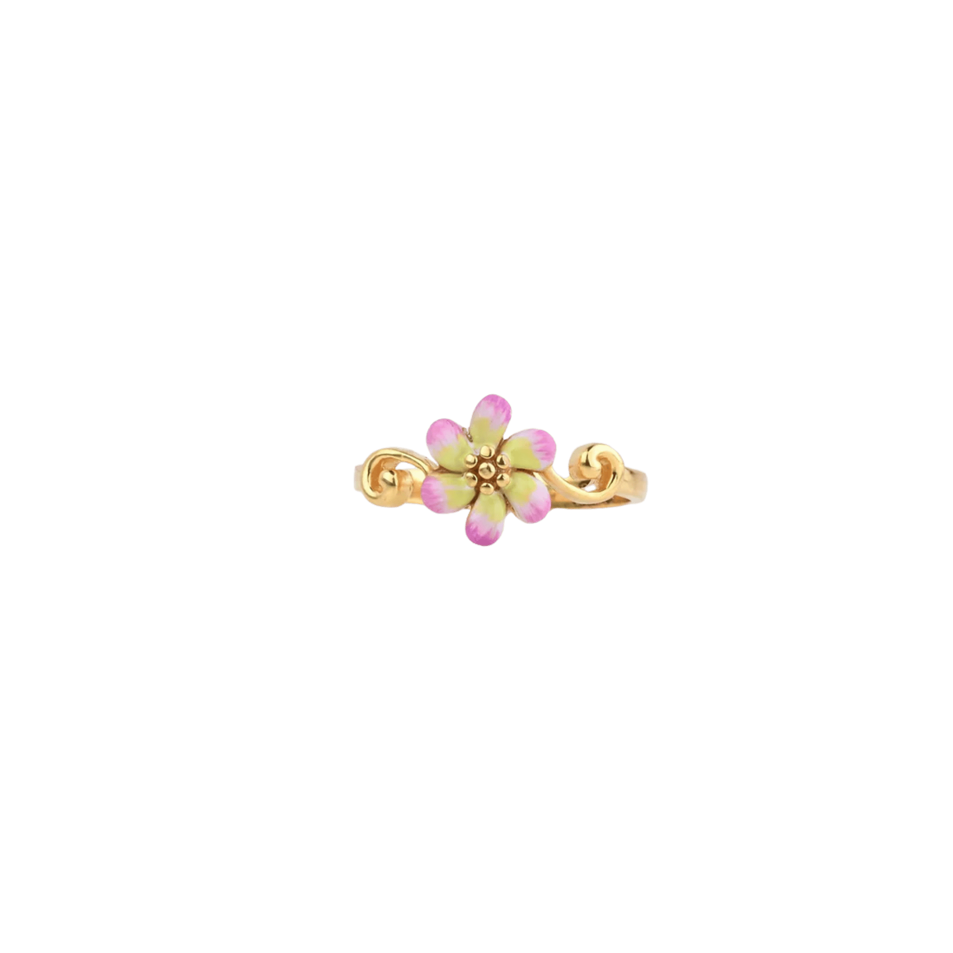 Spring Blossom Ring – Handcrafted Enamel (KK_RG6)