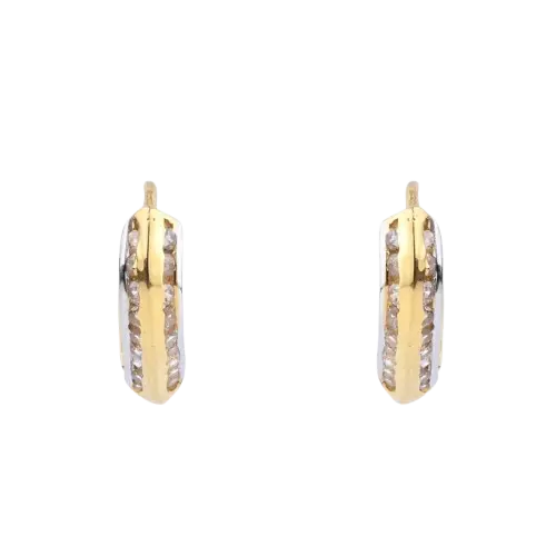Bali Hoop Earrings in Black Enamel Finish (AY_ER_BL_U5 )